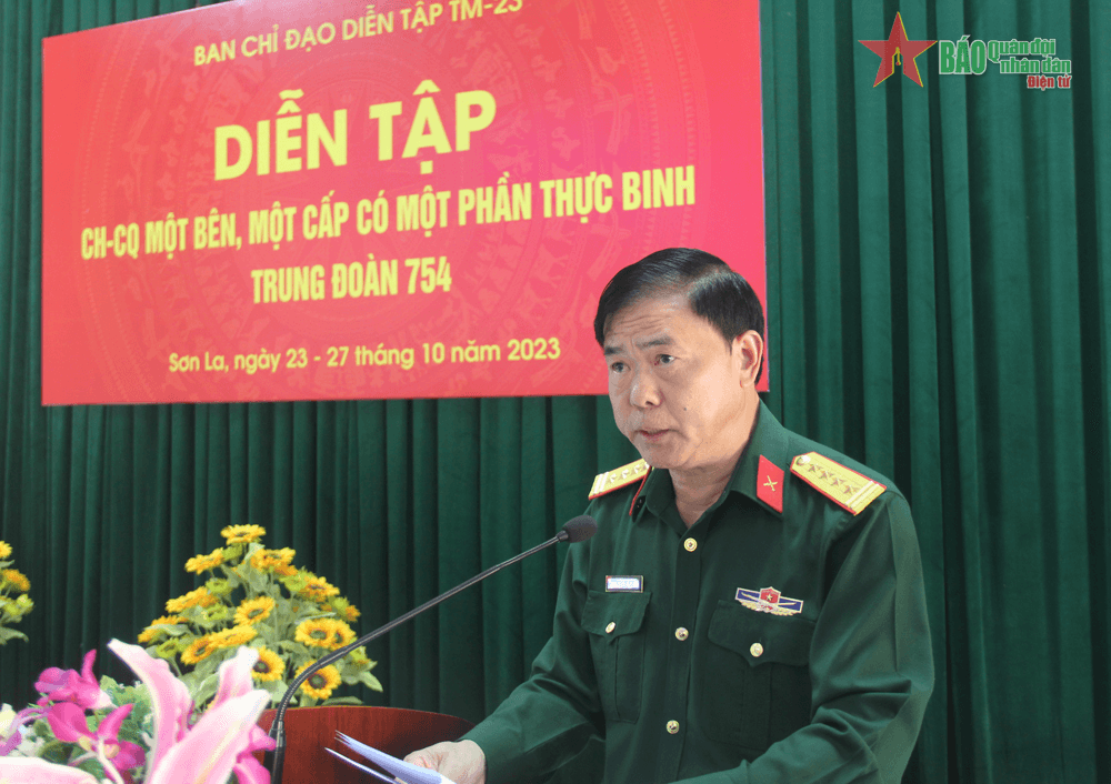 Trung đoàn 754 khai mạc diễn tập chỉ huy cơ quan 1 bên 1 cấp năm 2023