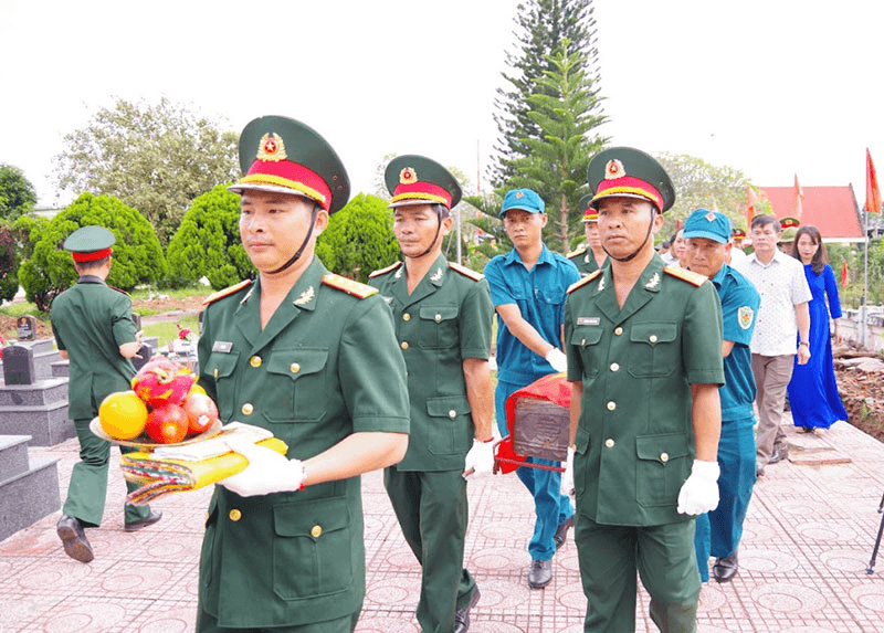 Đắk Lắk truy điệu và an táng hài cốt liệt sĩ