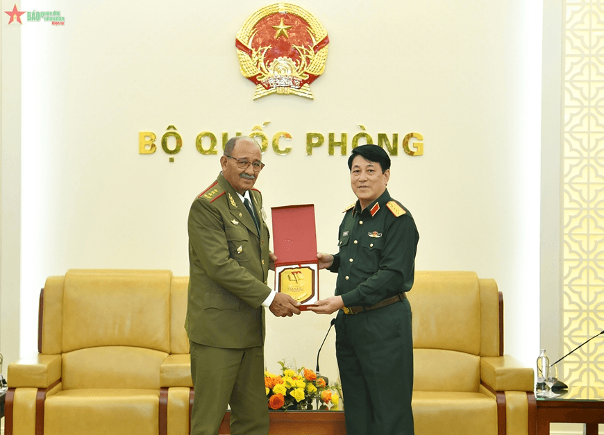 Đại tướng Lương Cường tiếp Tổng Tham mưu trưởng các Lực lượng vũ trang cách mạng Cuba