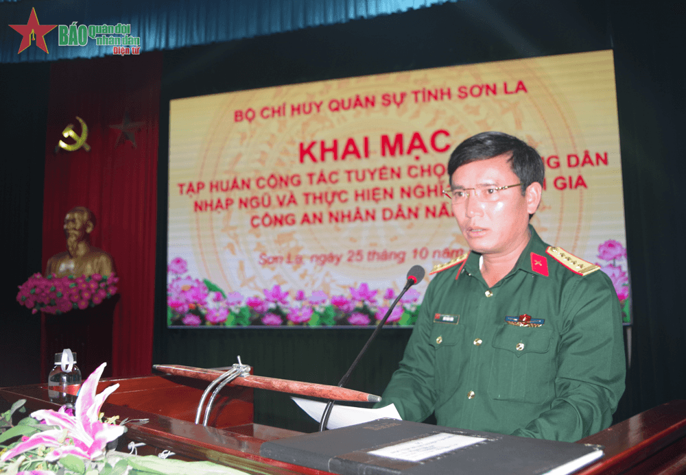 Sơn La: Tập huấn công tác tuyển chọn, gọi công dân nhập ngũ