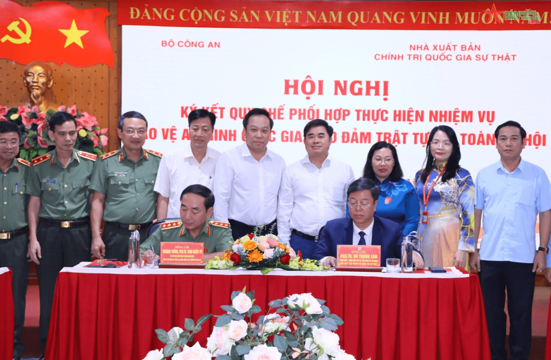Bộ Công an và Nhà xuất bản Chính trị quốc gia Sự thật ký kết quy chế phối hợp