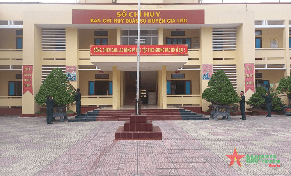 Ban CHQS huyện Gia Lộc (Hải Dương): Xây dựng doanh trại chính quy xanh, sạch, đẹp