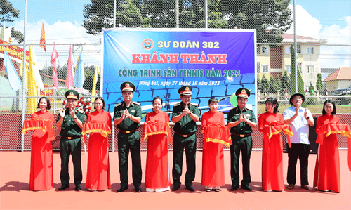 Sư đoàn 302 khánh thành công trình thể thao và nhà sinh hoạt chung