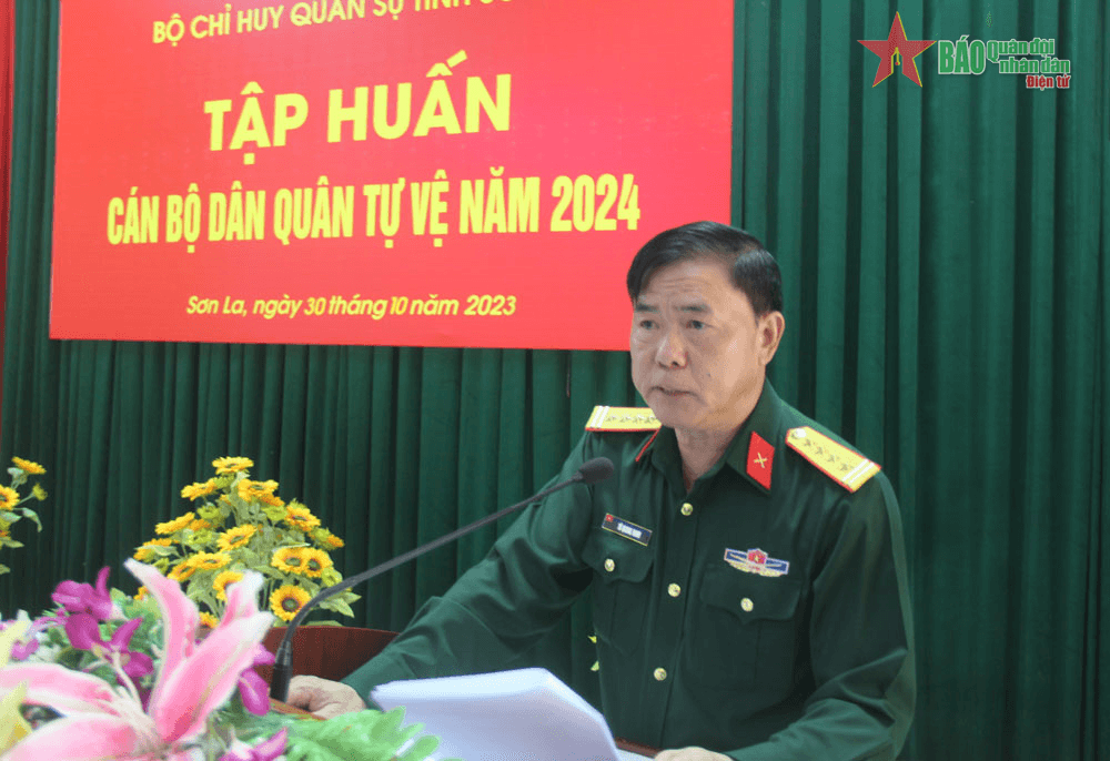 Sơn La: Tập huấn cán bộ dân quân tự vệ năm 2024