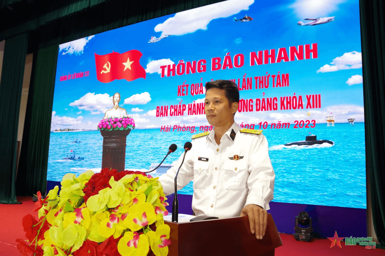 Đảng ủy Lữ đoàn Công binh 131 Hải quân thông báo nhanh kết quả Hội nghị Trung ương 8, khóa XIII