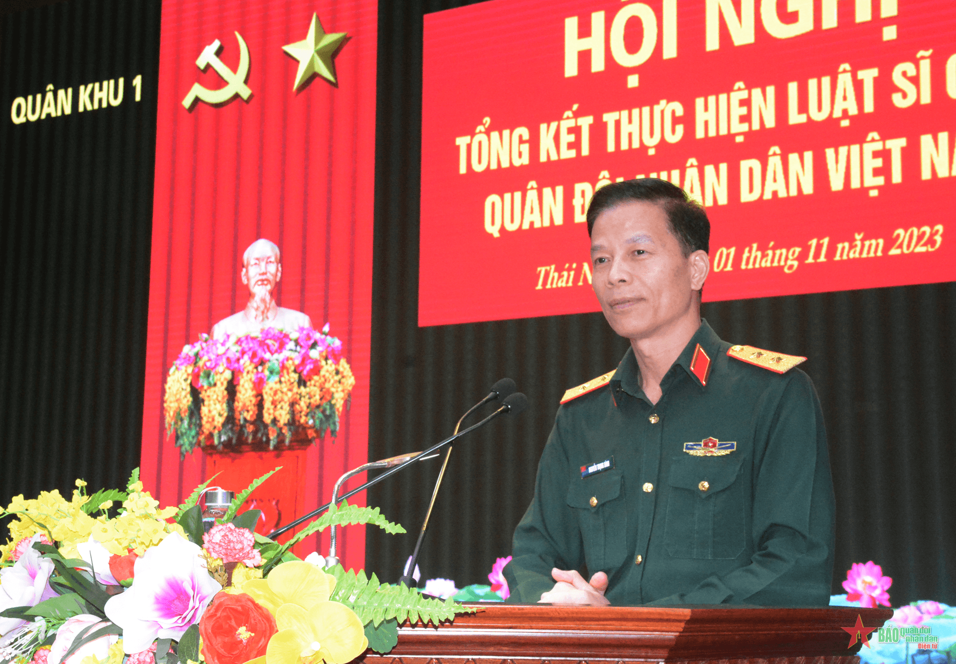 Quân khu 1 tổng kết thực hiện Luật Sĩ quan Quân đội nhân dân Việt Nam