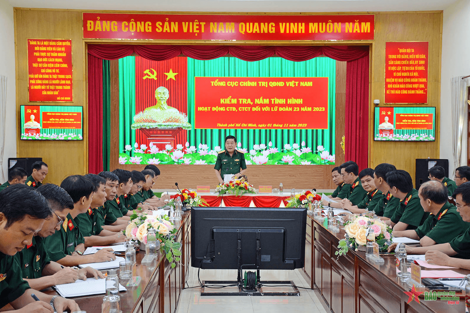 Tổng cục Chính trị kiểm tra hoạt động công tác Đảng, công tác chính trị tại Lữ đoàn 23, Quân khu 7