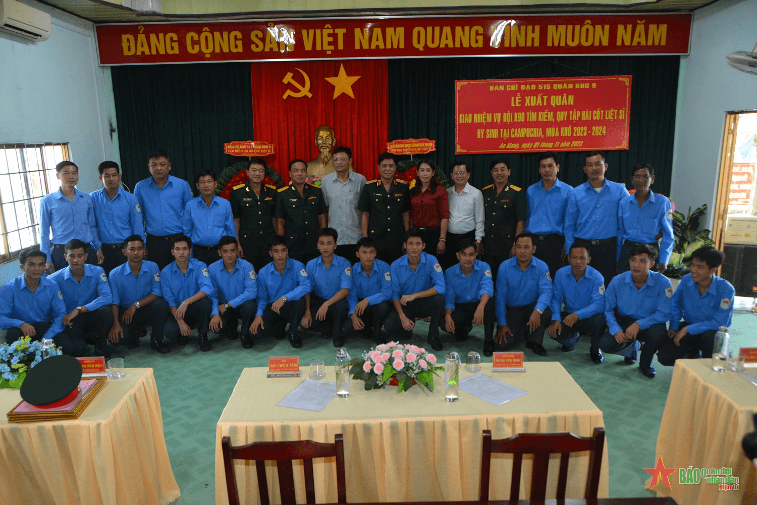 Thiếu tướng Huỳnh Văn Ngon dự Lễ xuất quân, giao nhiệm vụ Đội K90