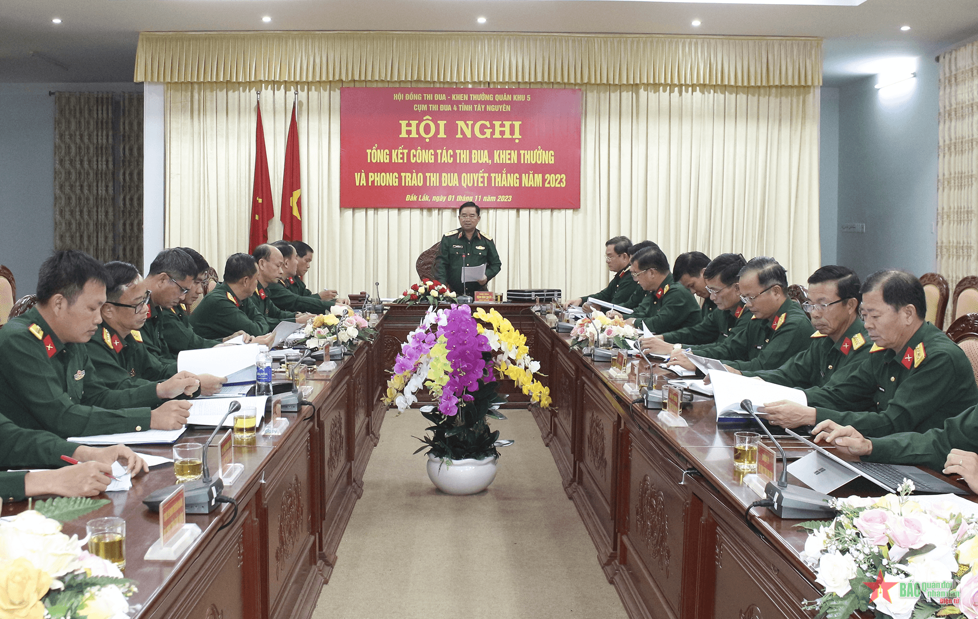 Quân khu 5: Cụm thi đua 4 tỉnh Tây Nguyên tổng kết năm 2023