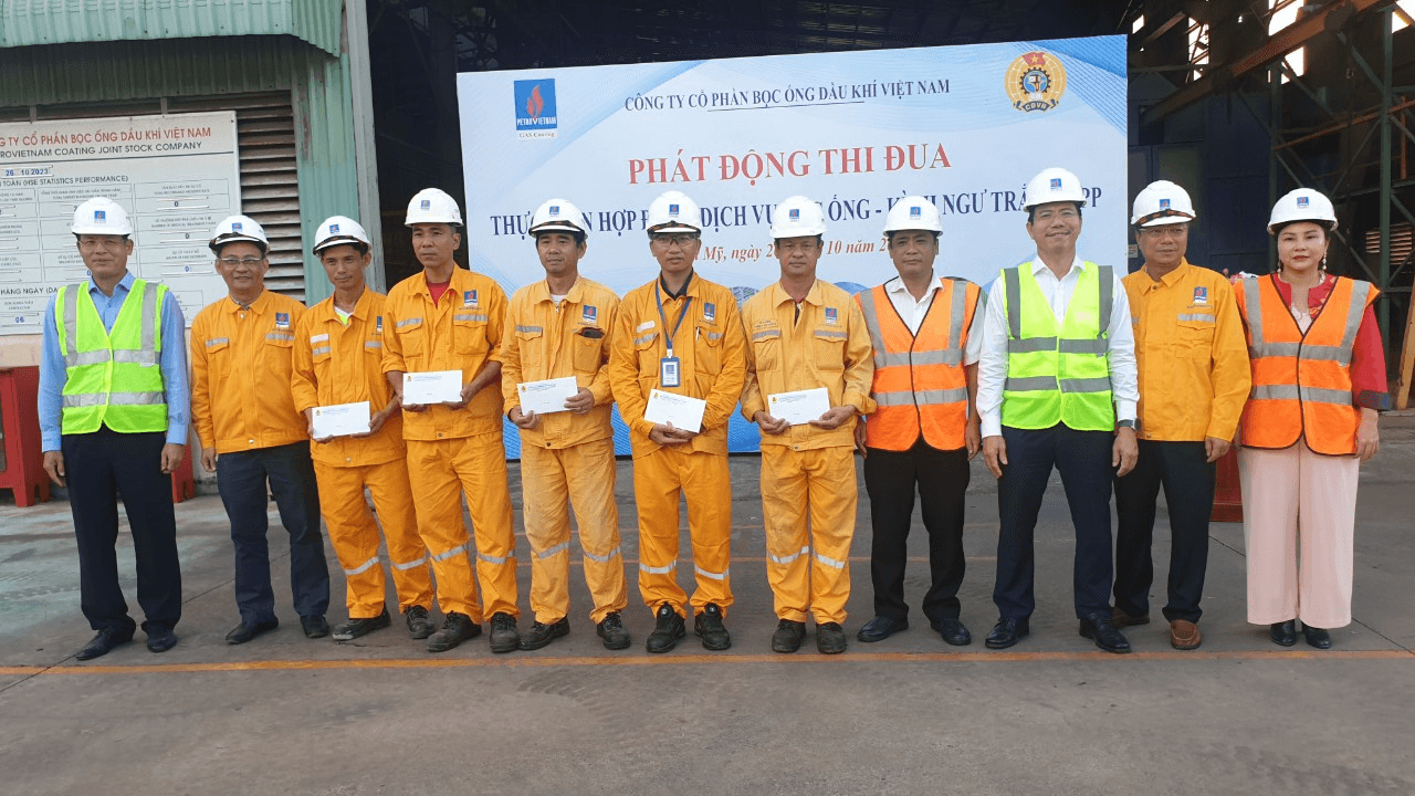 PVCoating phát động thi đua hoàn thành Hợp đồng dịch vụ bọc ống cho dự án Kình Ngư Trắng - Kình Ngư Trắng Nam
