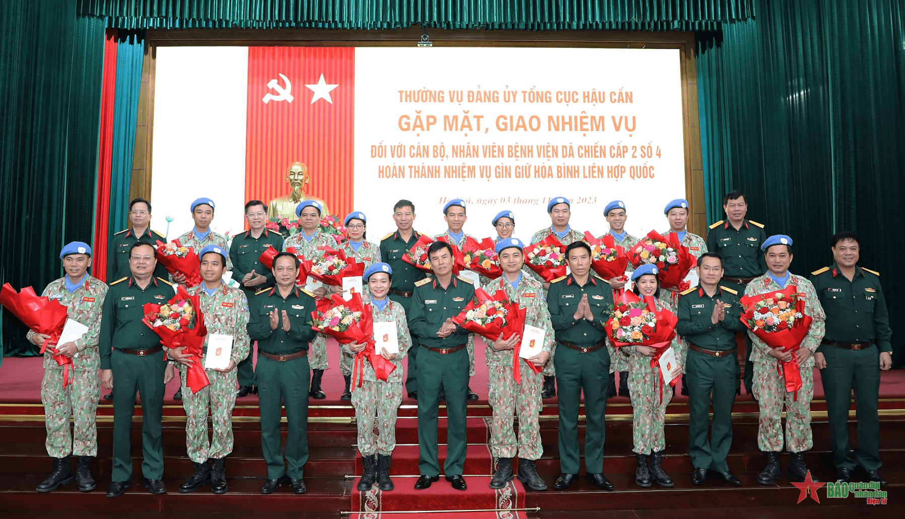 Tổng cục Hậu cần gặp mặt cán bộ, nhân viên hoàn thành nhiệm vụ giữ gìn hòa bình Liên hợp quốc