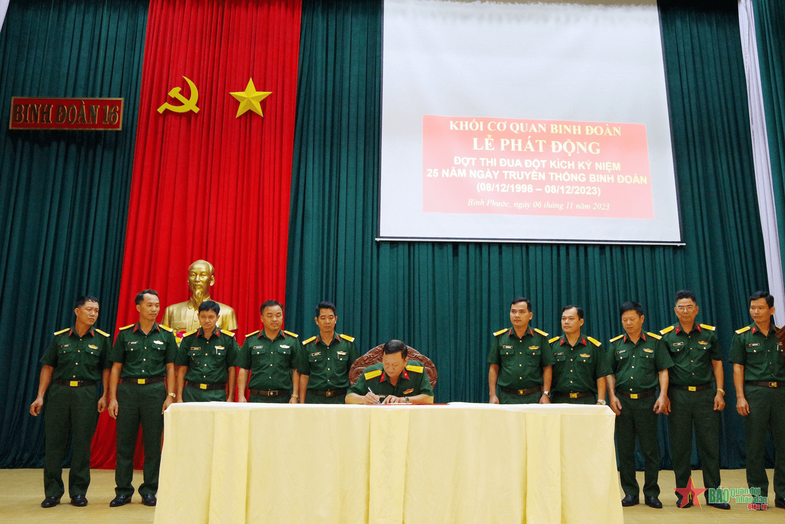 Binh đoàn 16 phát động “25 ngày thi đua lập công quyết thắng”