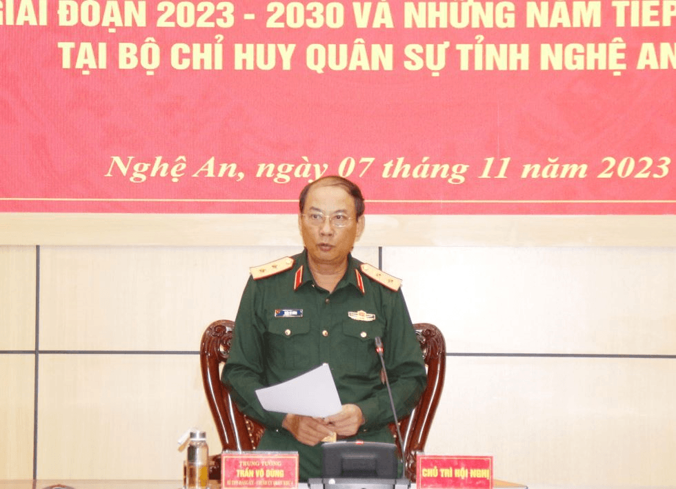 Trung tướng Trần Võ Dũng kiểm tra công tác dân vận tại Nghệ An