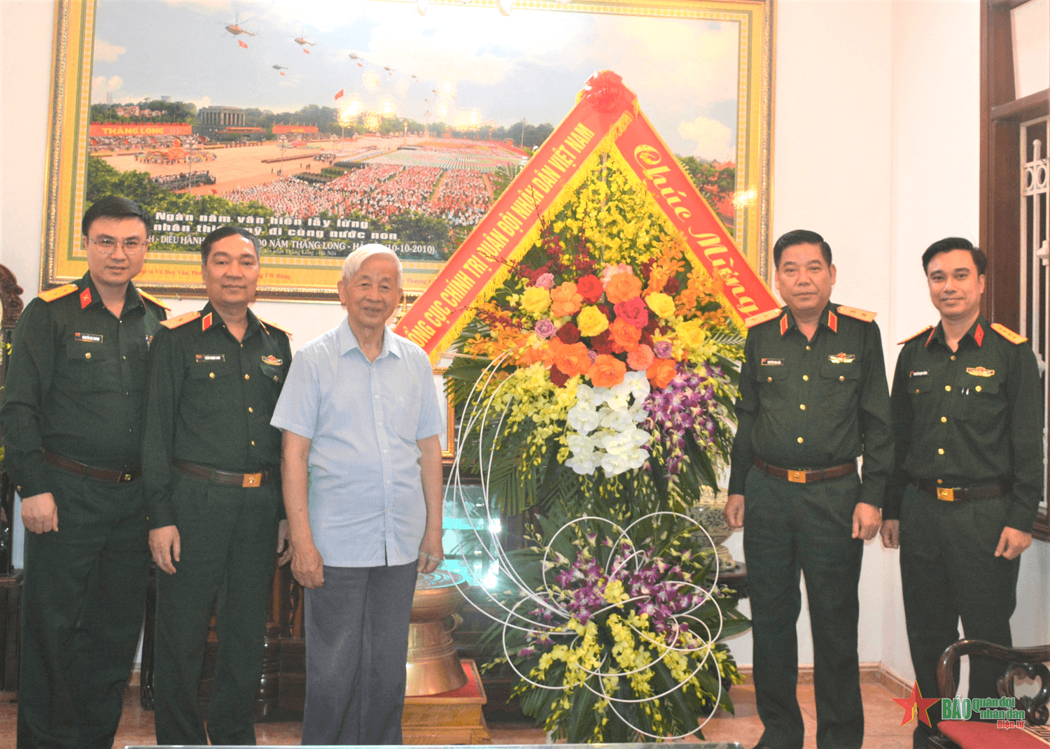 Lãnh đạo Tổng cục Chính trị thăm, chúc mừng Thượng tướng Phạm Thanh Ngân