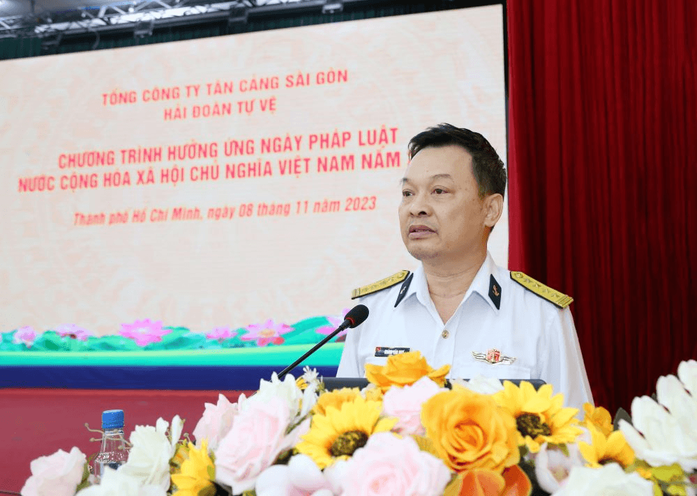 Tổng công ty Tân cảng Sài Gòn hưởng ứng Ngày Pháp luật năm 2023