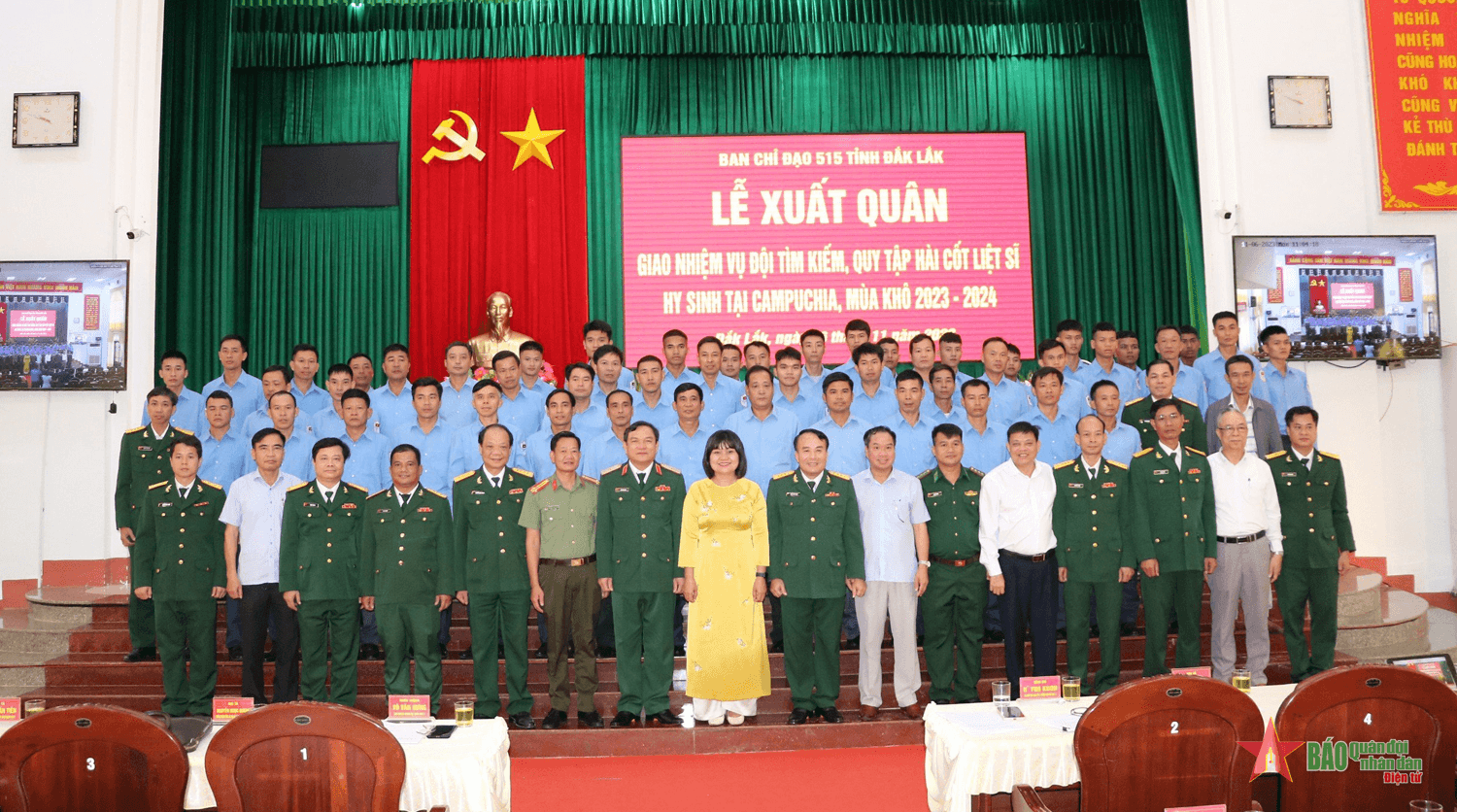 Đội K51 lên đường thực hiện nhiệm vụ thiêng liêng