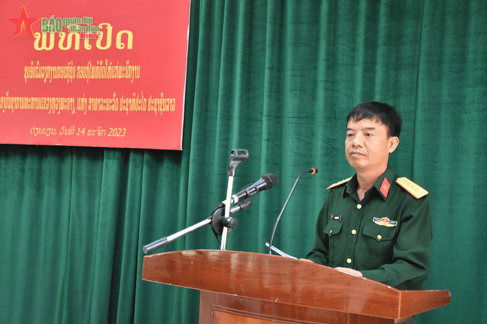 Điện Biên: Khai mạc tập huấn công tác cứu hộ, cứu nạn cho cán bộ Quân đội nhân dân Lào năm 2023