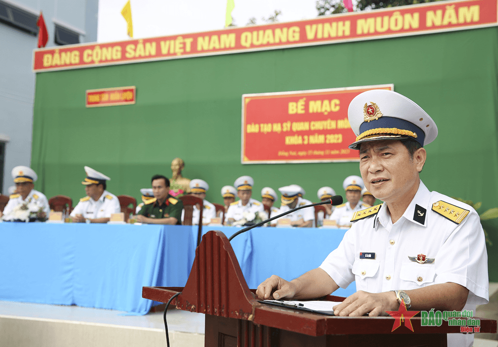 Trung tâm Huấn luyện Vùng 2 Hải quân: Bế giảng đào tạo hạ sĩ quan chuyên môn kỹ thuật khóa 3