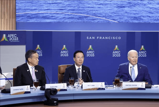Chủ tịch nước Võ Văn Thưởng dự Đối thoại giữa các Nhà lãnh đạo APEC với khách mời