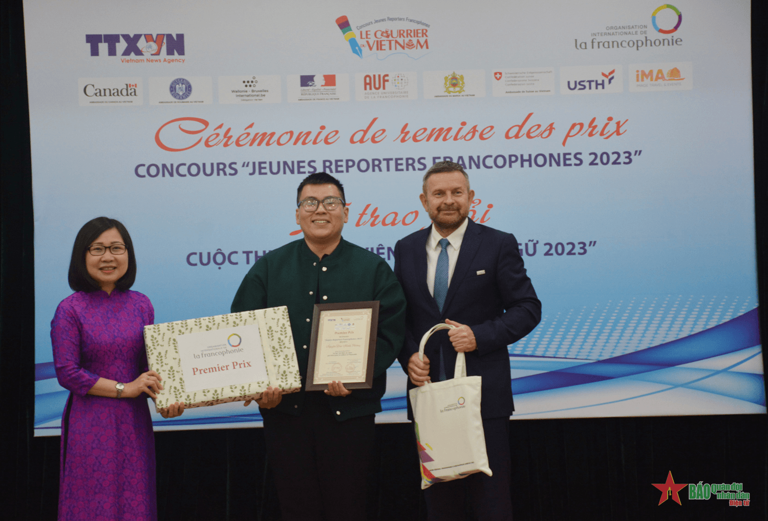 Trao giải cuộc thi “Phóng viên trẻ Pháp ngữ” lần thứ 8