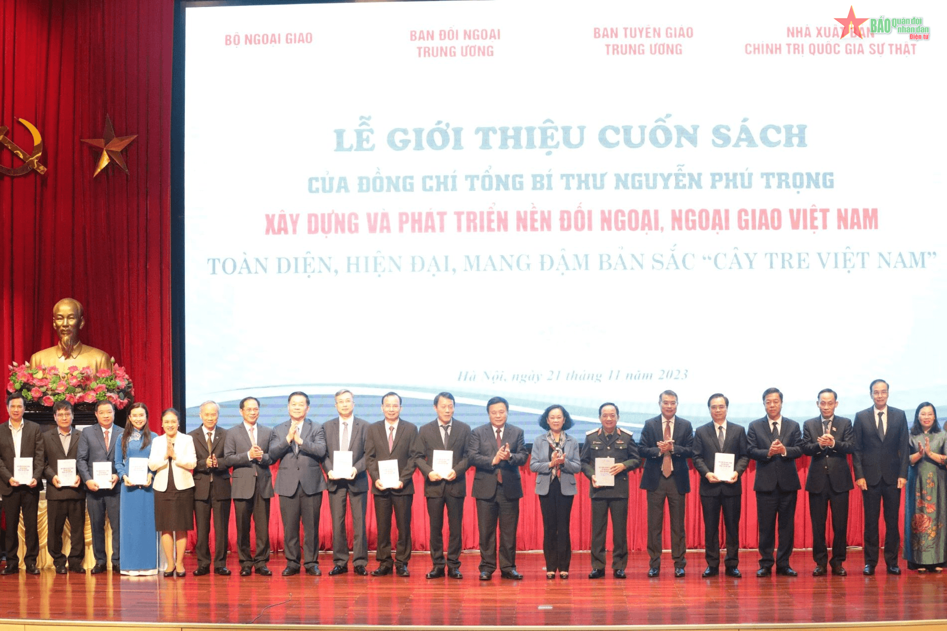 Ra mắt sách của Tổng Bí thư Nguyễn Phú Trọng về đường lối đối ngoại, ngoại giao Việt Nam