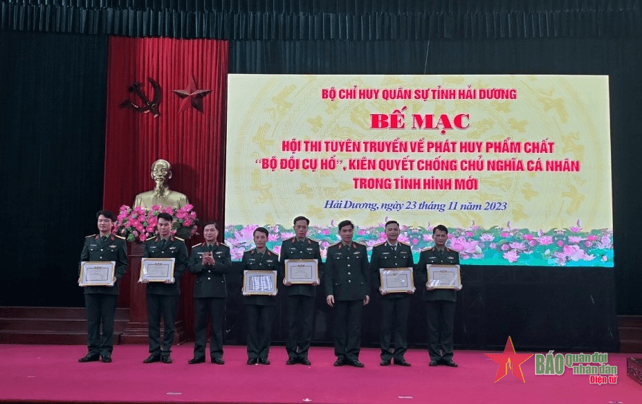 Bộ CHQS tỉnh Hải Dương: Phát huy phẩm chất "Bộ đội Cụ Hồ", kiên quyết chống chủ nghĩa cá nhân trong tình hình mới