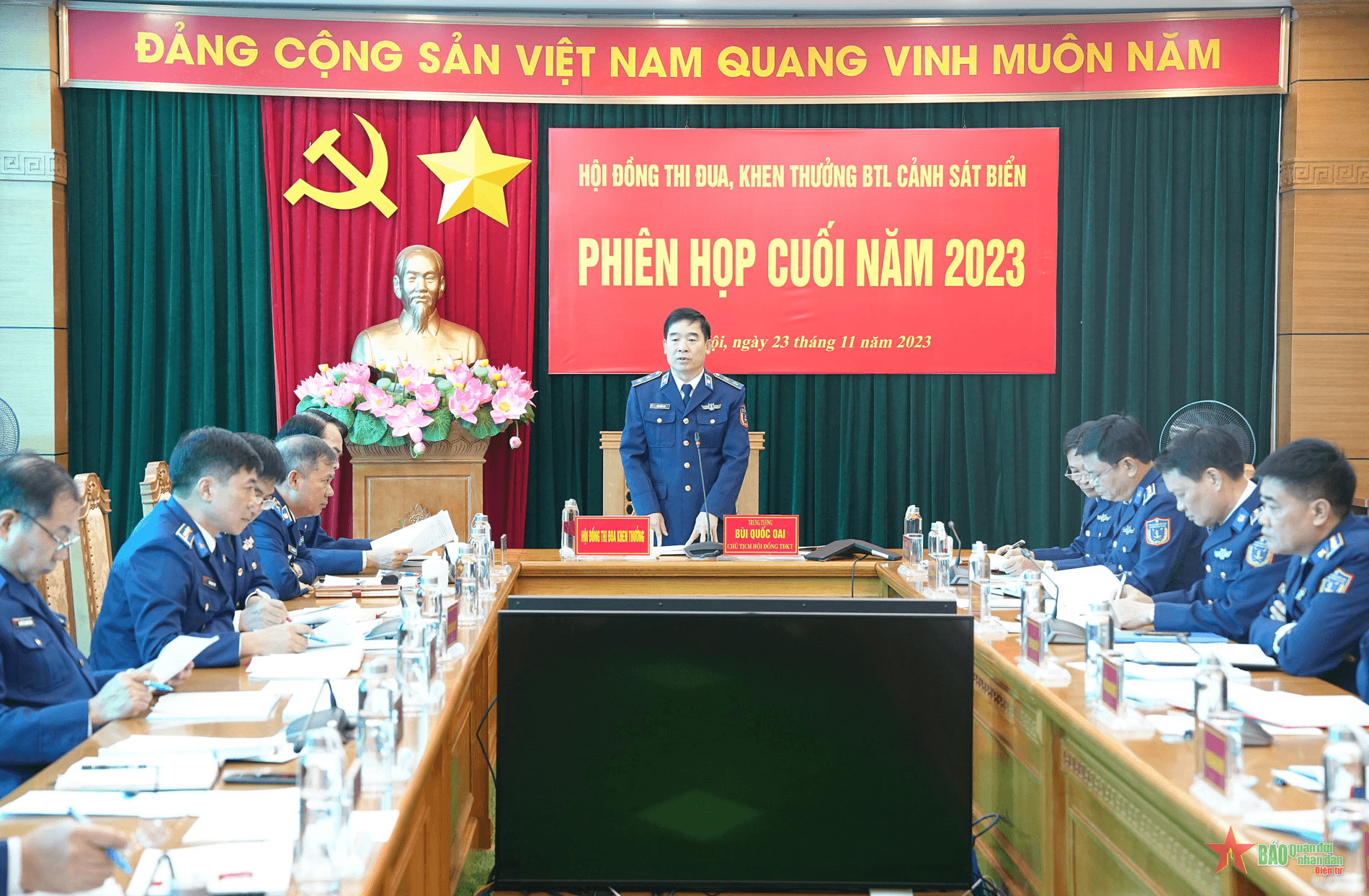 Hội đồng Thi đua - Khen thưởng Bộ tư lệnh Cảnh sát biển họp phiên cuối năm