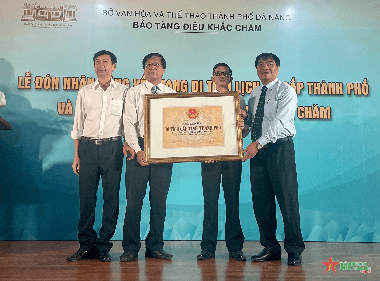 Bảo tàng Điêu khắc Chăm Đà Nẵng đón nhận Bằng xếp hạng di tích lịch sử
