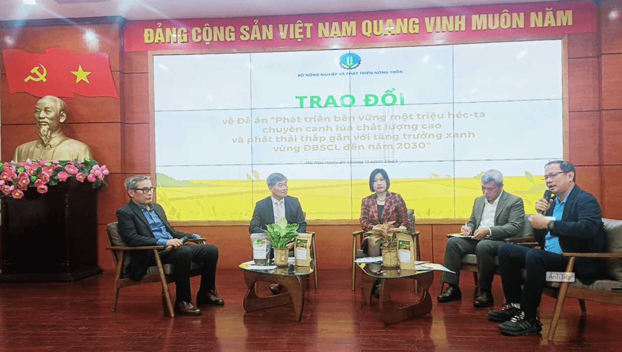 Phát triển một triệu héc-ta lúa chất lượng cao và phát thải thấp