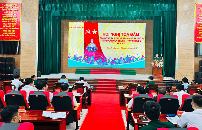 Hội nghị tọa đàm về Công tác Tạp chí Kỹ thuật và Trang bị khu vực miền Trung- Tây nguyên năm 2023

​