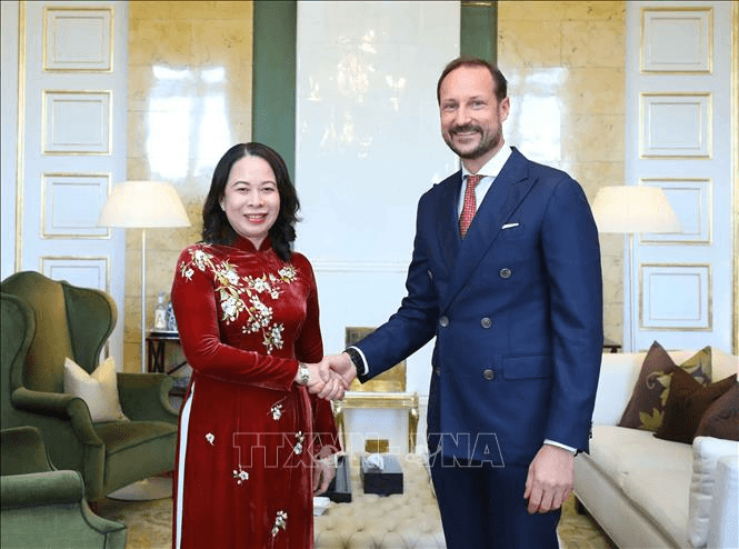 Phó chủ tịch nước Võ Thị Ánh Xuân hội kiến Thái tử kế vị Na Uy