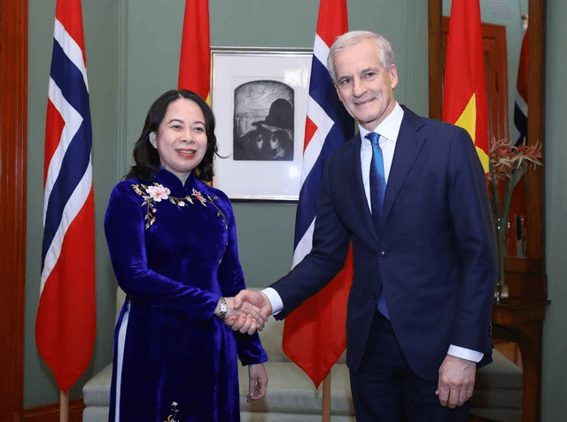 Thông cáo chung về cuộc hội đàm giữa Phó chủ tịch nước Võ Thị Ánh Xuân và Thủ tướng Na Uy Jonas Gahr Støre