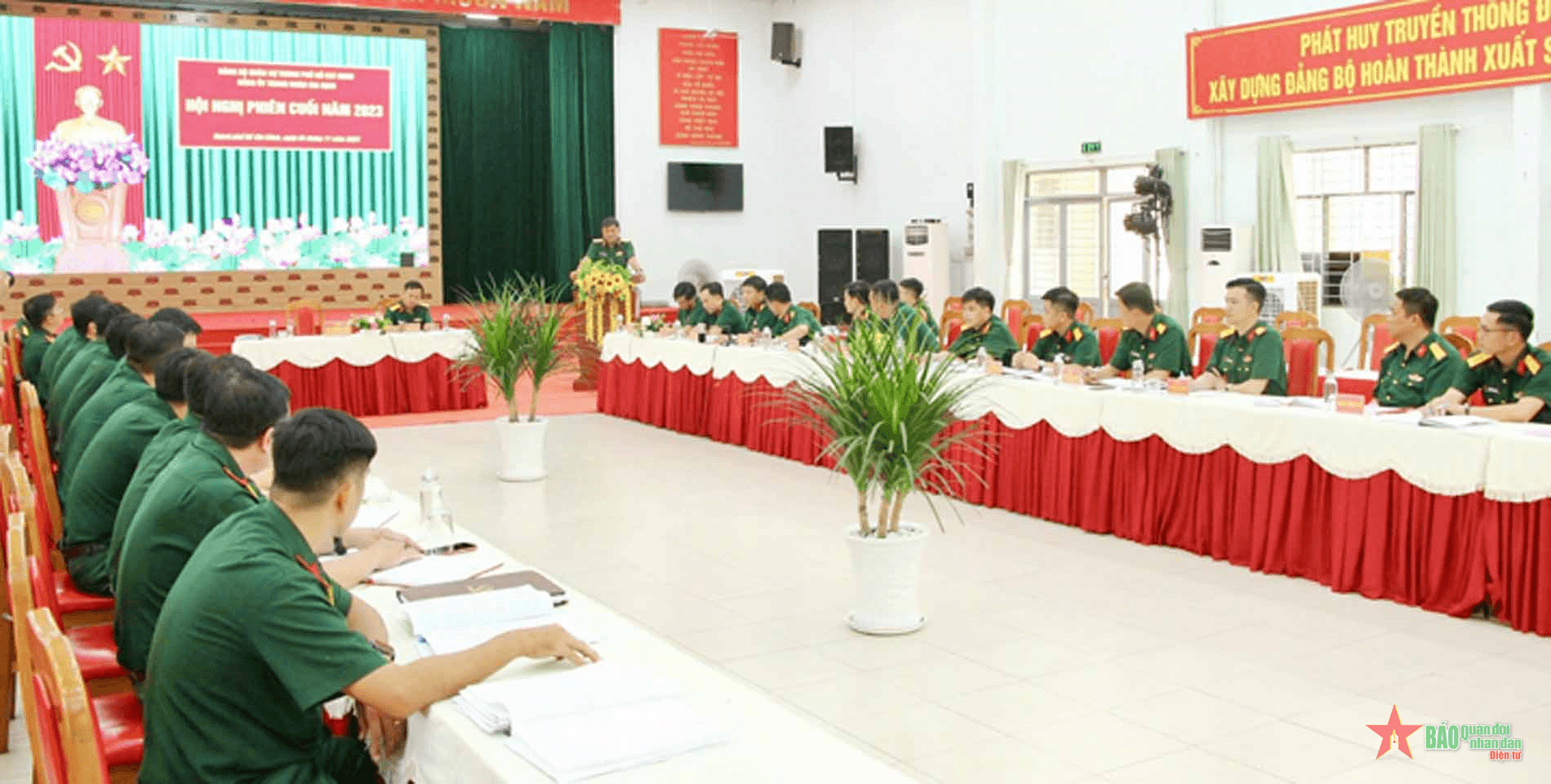 Đảng ủy Trung đoàn Gia Định tổ chức Hội nghị phiên cuối năm 2023