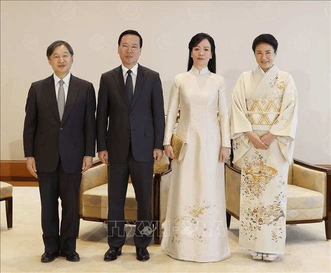 Chủ tịch nước Võ Văn Thưởng hội kiến Nhà vua Nhật Bản Naruhito