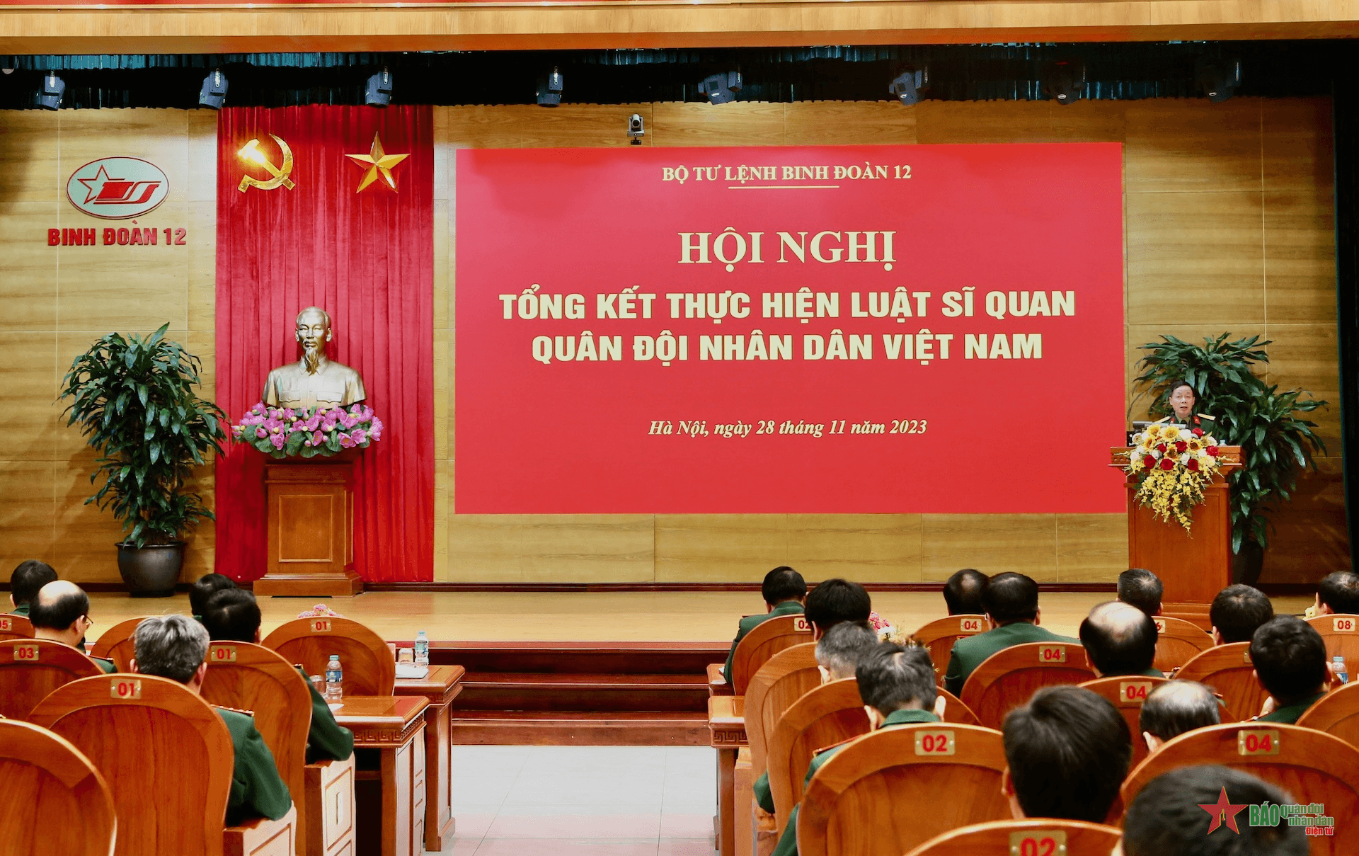 Binh đoàn 12 tổng kết thực hiện Luật Sĩ quan Quân đội nhân dân Việt Nam