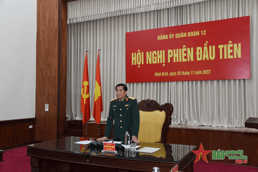 Đảng ủy Quân đoàn 12 họp phiên thứ nhất triển khai một số mặt công tác trọng tâm