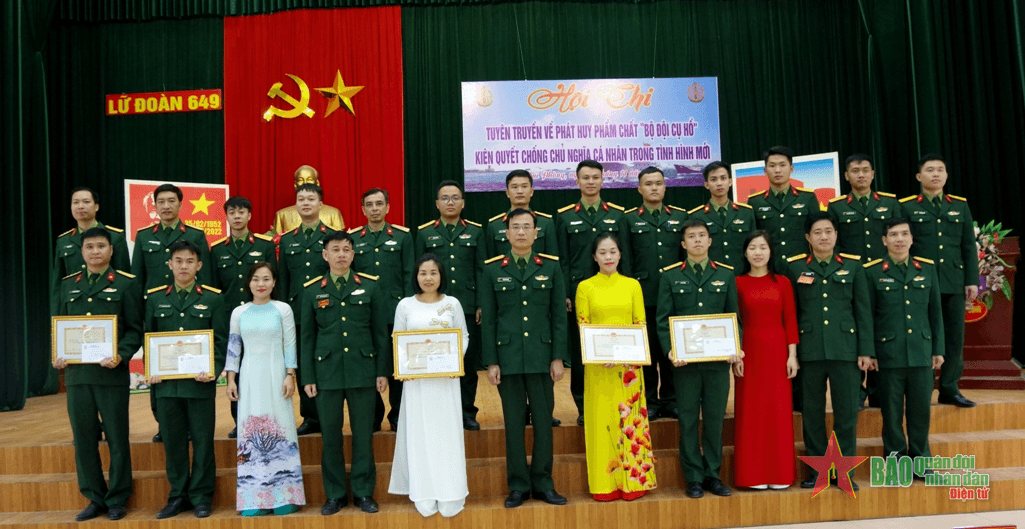 Thi tuyên truyền về phát huy phẩm chất Bộ đội Cụ Hồ ở Lữ đoàn 649