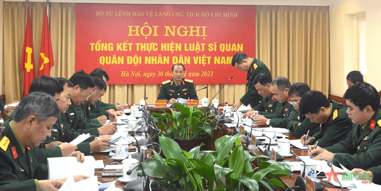 Bộ tư lệnh Bảo vệ Lăng Chủ tịch Hồ Chí Minh: Nâng cao chất lượng thực hiện Luật Sĩ quan Quân đội nhân dân Việt Nam