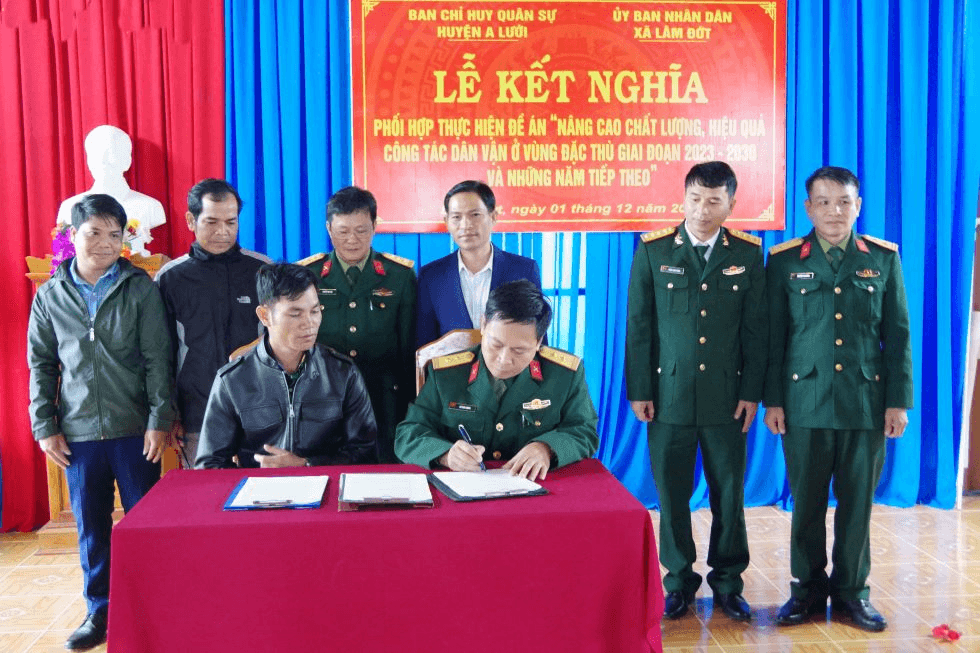 Thừa Thiên Huế: Kết nghĩa phối hợp nâng cao chất lượng hiệu quả công tác dân vận trên địa bàn biên giới