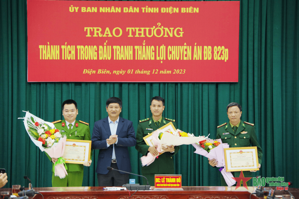 Điện Biên trao thưởng thành tích trong đấu tranh thắng lợi 2 chuyên án về ma túy