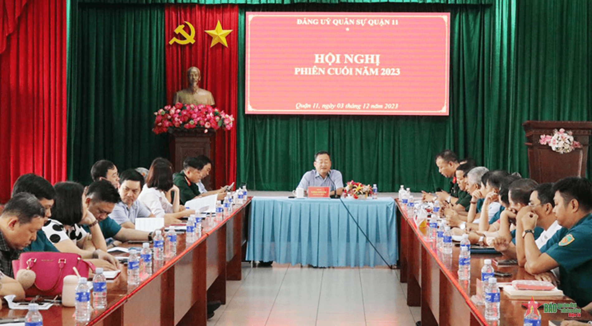 Đảng ủy Quân sự Quận 11 (TP Hồ Chí Minh) hội nghị phiên cuối năm 2023
