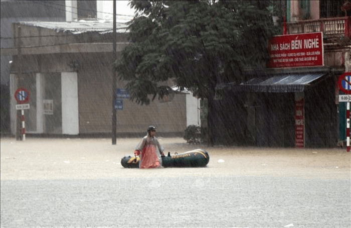 Khu vực từ Thừa Thiên Huế đến Khánh Hòa có mưa rất to