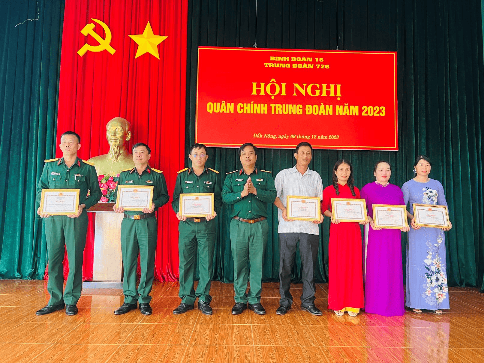 Trung đoàn 726 tổ chức Hội nghị Quân chính năm 2023