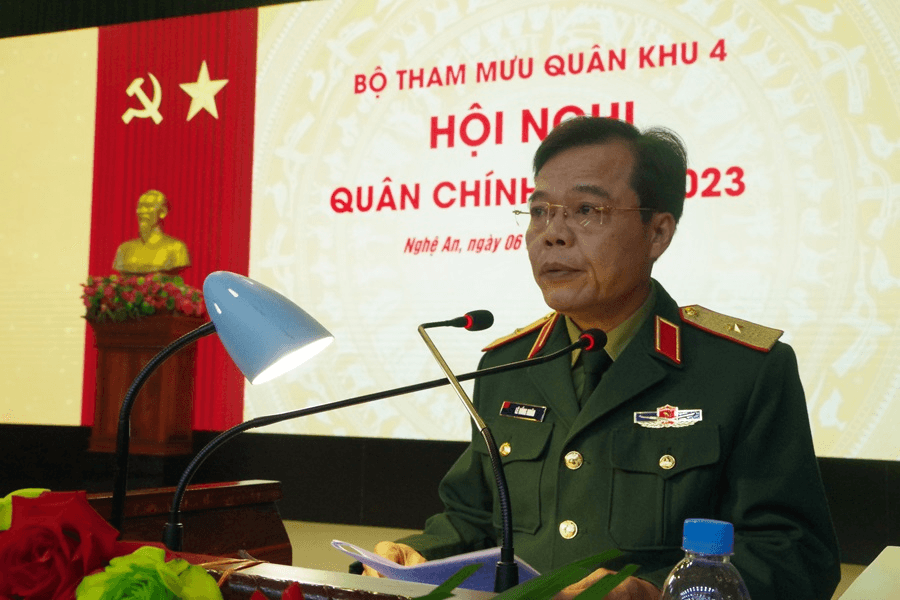 Bộ Tham mưu Quân khu 4 tổ chức Hội nghị Quân chính năm 2023