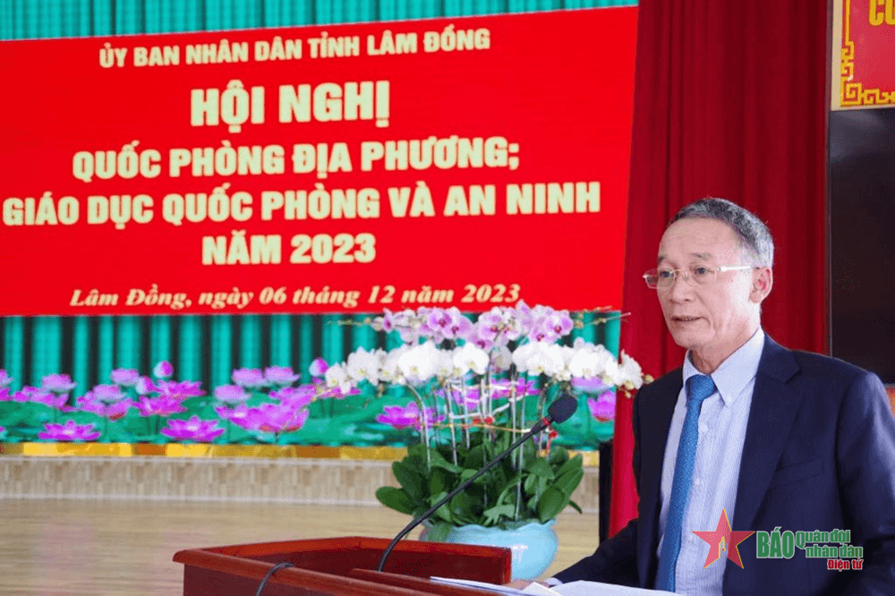 Lâm Đồng tổng kết công tác quốc phòng địa phương và giáo dục quốc phòng, an ninh năm 2023