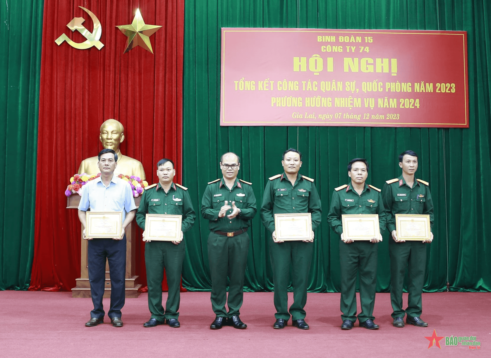Công ty 74 (Binh đoàn 15) hướng tới xây dựng đơn vị vững mạnh toàn diện, mẫu mực tiêu biểu năm 2024