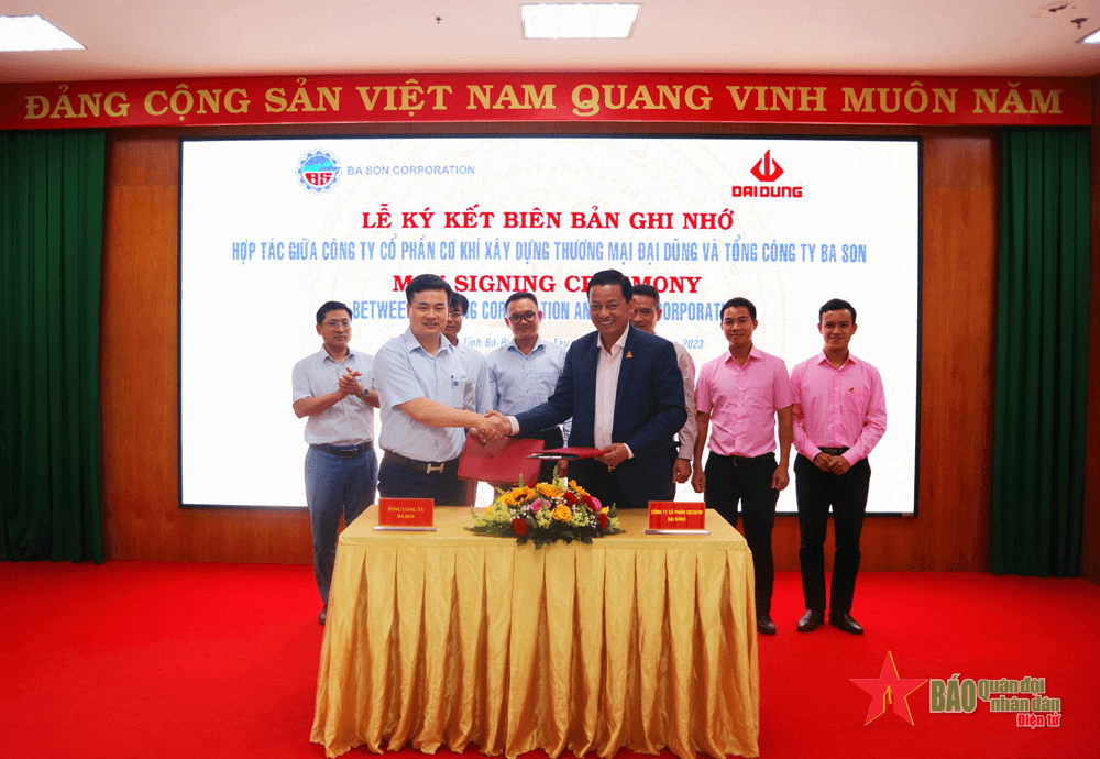 Tổng công ty Ba Son ký kết Biên bản ghi nhớ với Tập đoàn Đại Dũng