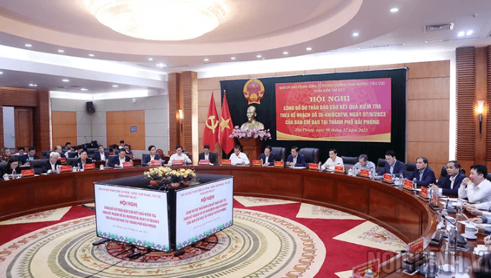 Kiểm tra việc thể chế hóa chủ trương của Đảng về phòng, chống tham nhũng, tiêu cực tại Hải Phòng