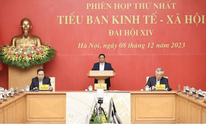 Thủ tướng Phạm Minh Chính chủ trì phiên họp Tiểu ban Kinh tế - Xã hội Đại hội XIV