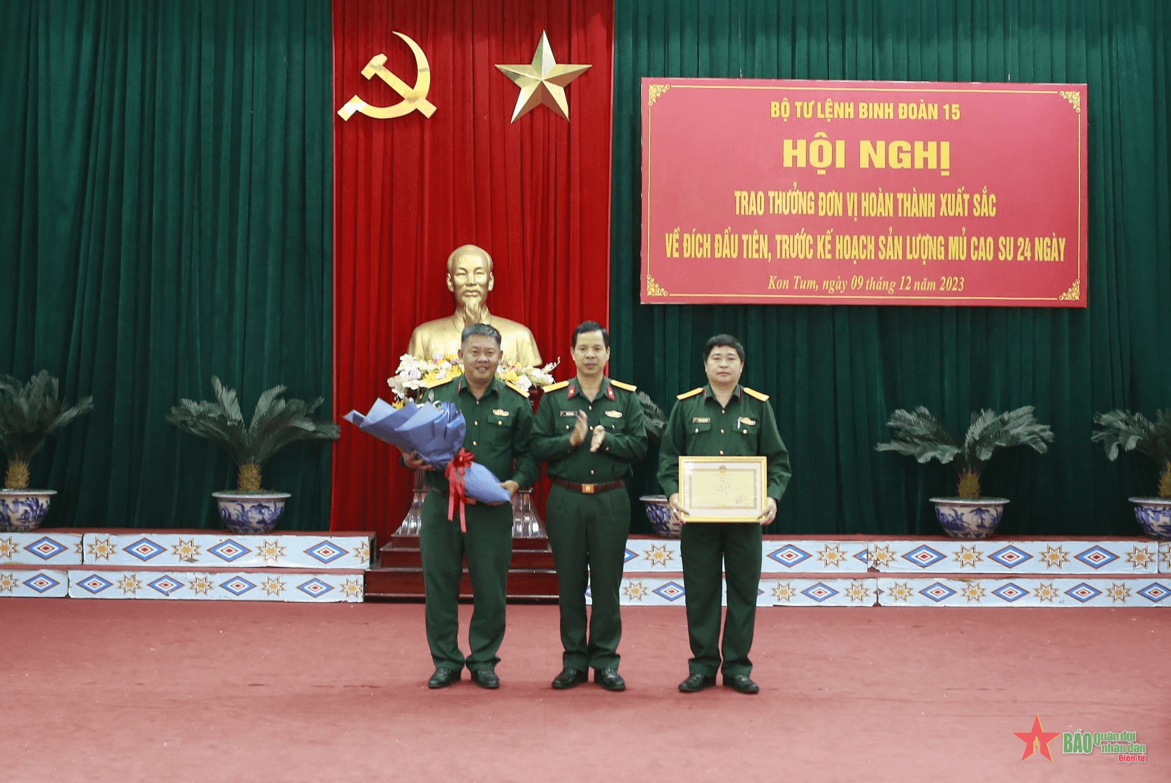 Công ty 78 (Binh đoàn 15) xuất sắc hoàn thành trước kế hoạch sản lượng mủ cao su năm 2023